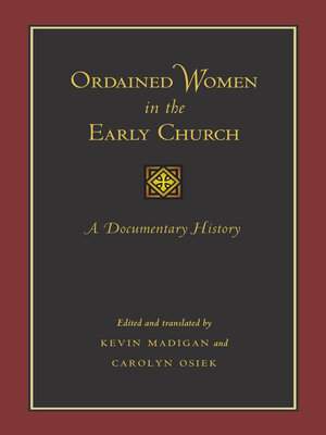 cover image of Ordained Women in the Early Church